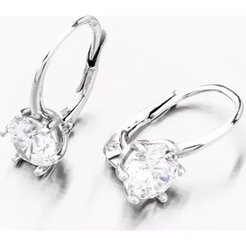 Šperk Dámské náušnice bílé zlato 585 zirkon visací 668P-120683