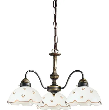 Kolarz 731.83.160 - Lustr na řetězu NONNA 3xE27/75W/230V květiny rose gold