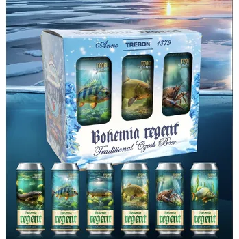 Pivo Bohemia Regent Pivo Sběratelská edice Ryby našich vod II. 6 Ks