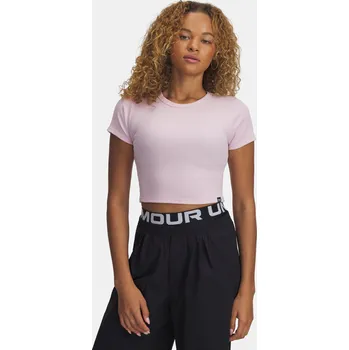 Dámské tričko Dámské tričko Under Armour UA Rival Rib Baby Tee 6000264-647 Růžová SM
