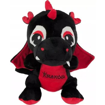 plyšák Plyšová Hračka Dinosaurus drak Krakov červená - 15 cm