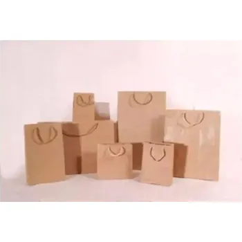 Obraz Eko taška A4+ 29x38x12 cm papírová šedá hnědá ekologická na dárky