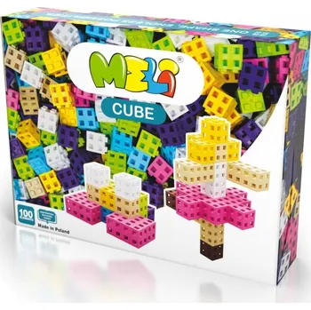 ostatní stavebnice Sada stavebnicových kostek - Meli Cube Pink 100 dílů