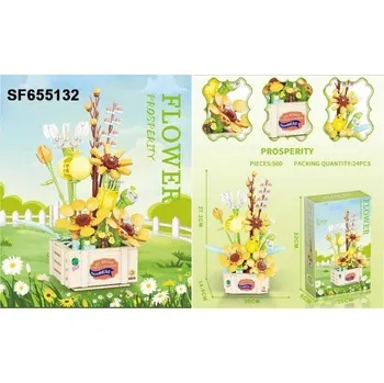ostatní stavebnice Kytice květin - Prosperita - Stavebnice 560 dílů