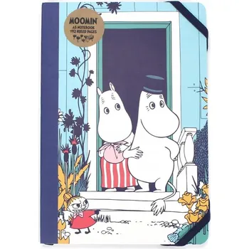 Zápisník Mumínci Zápisník A5 s gumičkou Máma, Táta a Malá Mi