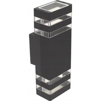 Nástěnné svítidlo Nástěnné svítidlo fasádní Santa 2x GU10 LED antracit NAHORU A DOLŮ