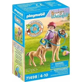Stavebnice Playmobil PLAYMOBIL Horses OF WATERFALL 71498 DÍTĚ S PONÍKEM A HŘÍBATY