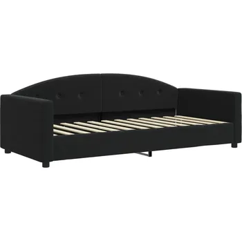 Pohovka Černá pohovka s funkcí spaní, rozměry 222 x 100 x 75 cm