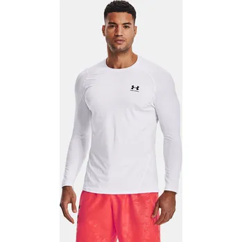 Pánské tričko Pánské tričko Under Armour HG Armour Fitted LS 1361506-100 Bílá XXL
