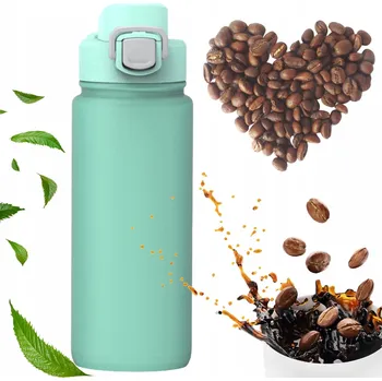 Termohrnek Termohrnek ocelový termoska 100% vzduchotěsný, prostorný lahev na pití Kamille 600 ml