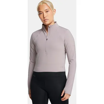 Dámské oblečení Dámské tričko Under Armour UA Launch Elite Half Zip 1386338-015 Šedá MD