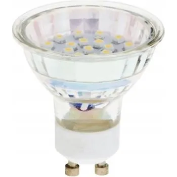 Žárovka LED žárovka GU10 1W 230V studená bílá 80lm (50 x 55 mm)