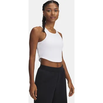 Dámská móda Dámské tílko Under Armour UA Rival Rib Tank 1389798-100 Bílá XXL