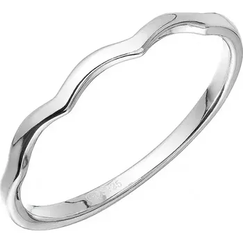 Prsten Stříbrný prsten vlnky 65002 velikost 56