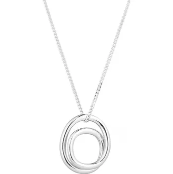 Náhrdelník Stříbrný náhrdelník spirálový ovál 62018