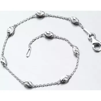 Náramek Náramek s oválnými ozdobami - stříbro 925 CHRS-ST-OV-C0001-003 délka 17 cm