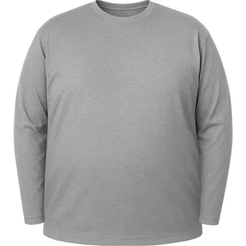 Miners Mate supersize Nadměrné tričko s dlouhým rukávem Unisex - Šedý melír | 6XL