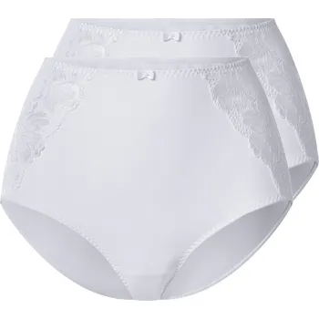 Kalhotky esmara® Dámské kalhotky s krajkou, 2 kusy (bílá, S(36/38))