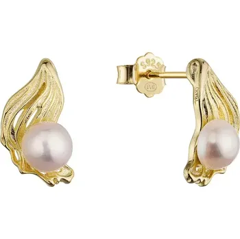 Náušnice Pozlacené náušnice s říční perličkou 21121.1
