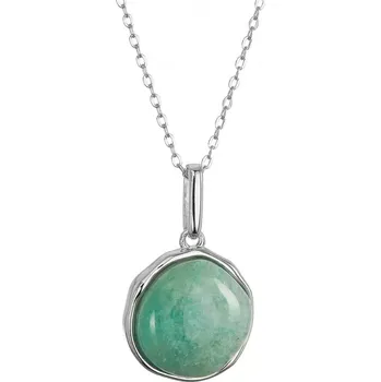 Oblečení a móda Stříbrný náhrdelník s amazonitem 12162.3