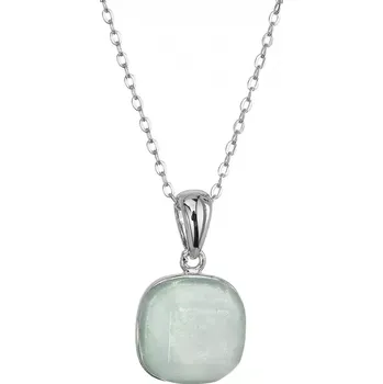 Oblečení a móda Stříbrný náhrdelník s akvamarínem 12165.3