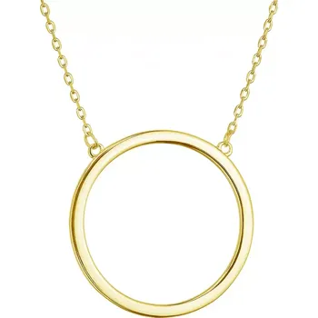 Náhrdelník Pozlacený stříbrný náhrdelník s kroužkem 62027