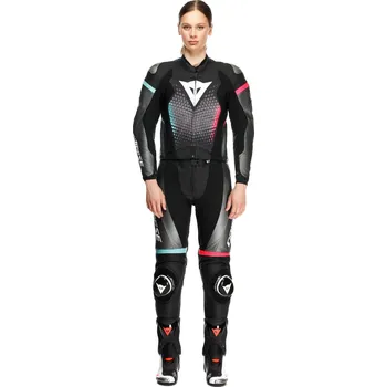 Moto obuv DAINESE FULMINEA 2PCS LEATHER SUIT # BLACK/ANTHRACITE/WHITE - 48