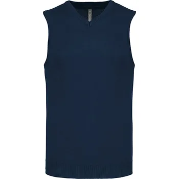 Pánská vesta Vesta pletená společenská Z0053 A Barva: Modrá, Velikost: M