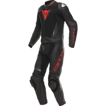 Moto kombinéza DAINESE kombinéza DEMON SPRINT 2-dílná black/lava red - 48