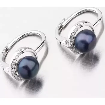 Náušnice Dámské náušnice stříbro 925 perly visací UCST-123120P-B