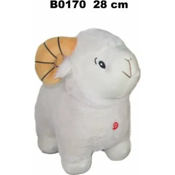 plyšák Plyšák Beránek se zvukem bílý – 28 cm