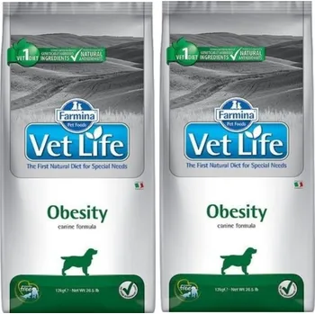 Krmivo pro psa FARMINA Vet Life Dog Obesity 2x12kg