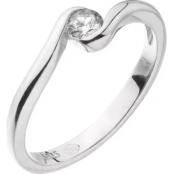 Oblečení a móda Stříbrný prsten s jedním zirkonem 15011.1 velikost 52