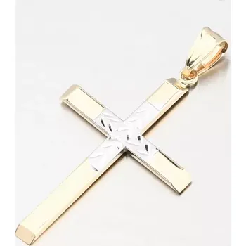 Přívěsek Přívěsek zlato mix 585 kříž 43-21834