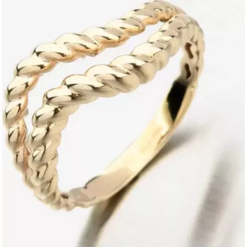 Šperk Dámský prsten žluté zlato 585 141P-110978 velikost 57