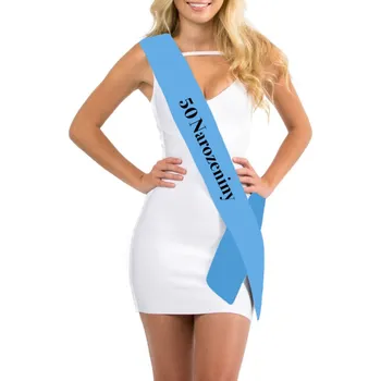 Party dekorace Šerpa - 50 Narozeniny Lososová