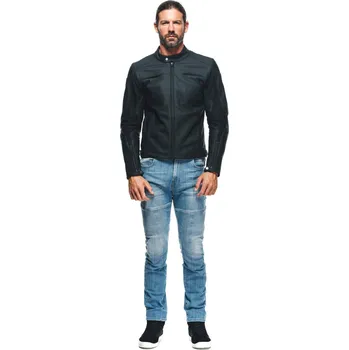 Moto bunda DAINESE RAZON 2 LEATHER JACKET # BLACK - 46