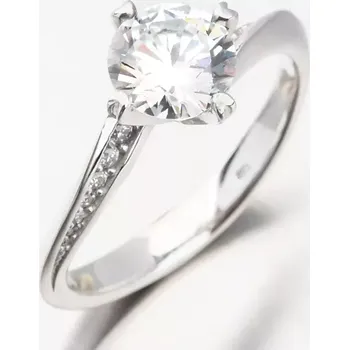 Prsten Dámský prsten bílé zlato 585 zirkon dZF 4688-B-ZIR DZF4688-B-ZIR Velikost 53