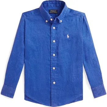 Pánská košile Lněná košile Polo Ralph Lauren 322967600500 modrá 55X, vel. 124-134