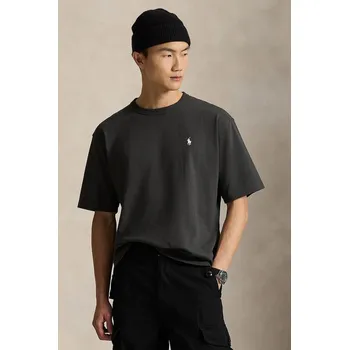 Bavlněné tričko Polo Ralph Lauren 10/1 JERSEY, L, šedá, 90X