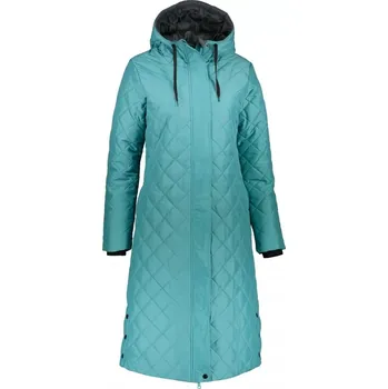 Dámský kabát Dámský kabát Altisport zelený mátový klasický s kapucí 3XL