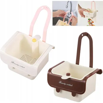 Cedník a síto Závěsný kuchyňský cedník do dřezu, multifunkční sítko, sada 2 kusů