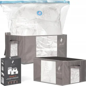 Úložný box Úložné tašky na oblečení a ložní prádlo se vakuovými pytli 40-72L 2 ks