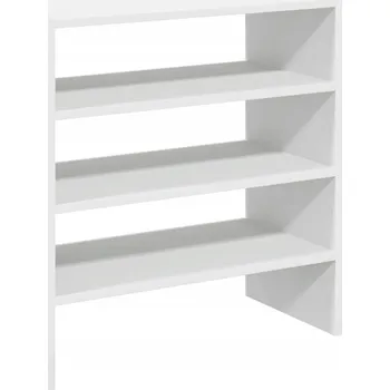 Botník Bílý botník z dřevotřísky 60x30x30,5 cm