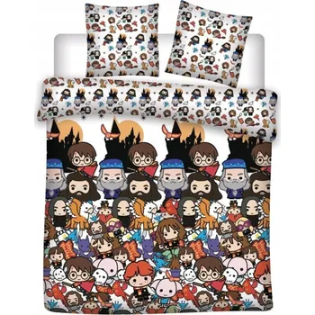 Prostěradlo Prostěradlo na dvojlůžko Harry Potter Spellbound 200×200cm, 63x63 cm