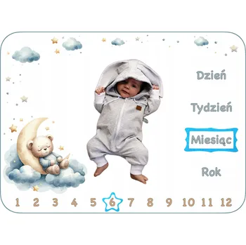 Obraz FOTO PODLOŽKA PRO FOTOGRAFIE DÍTĚTE S MEDVÍDKEM + DVA RÁMEČKY PŘIPRAVENÉ K PŘEDÁNÍ DÁREK