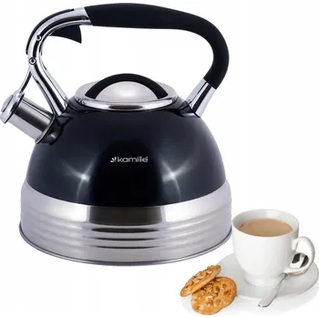 Varná konvice Konvice tradiční ocelová Kamille 2,7 l černá