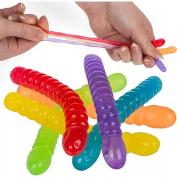 Hračka pro nejmenší EDDY TOYS HRAČKA SVINUJÍCÍ SE ČERVY V PESTRÝCH BARVÁCH