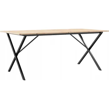 Jídelní stůl Jídelní stůl z masivního borovicového dřeva 180 x 90 x 75 cm, černý