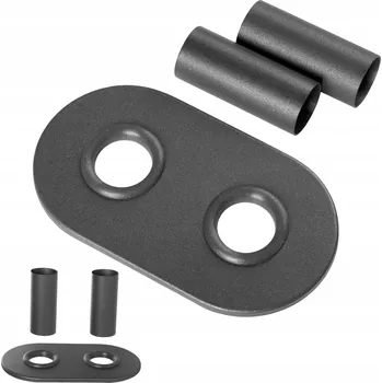 Radiátor Invena maskovací sada pro dvojitý radiátor grafit